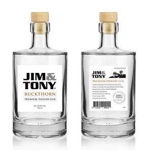 Jim & Tony - Buckthorn - Premium dansk Gin - 500 ml